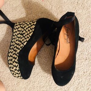 Free People Lace Up Wedges